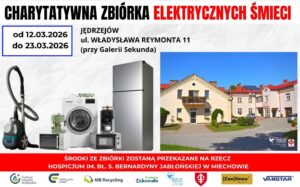 Read more about the article Charytatywna zbiórka elektrycznych śmieci w Jędrzejowie dla Miechowskiego Hospicjum