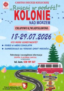 Read more about the article Nabór na kolonie w Chłapowie dla dzieci z terenu gminy Miechów